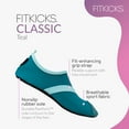 thumbnail image 3 of FITKICKS Classic Active Footwear Quick Dry Foldable Water Shoes, Teal (Women's), 3 of 9
