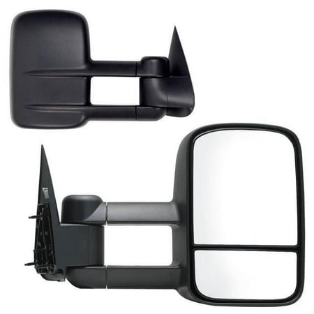 62073-74G - Fit System Towing Mirror Pair for 00-06 Escalade, Avalanche, Suburban, Tahoe, Yukon, 99-06 Silverado, Sierra, 07 Silverado/ Sierra Classic, Towing, foldaway, Manual