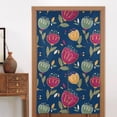 thumbnail image 4 of XMXT Japanese Noren Doorway Room Divider Curtain,Fuchsia Spring Florals Restaurant Closet Door Entrance Kitchen Curtains, 34 x 56 inches, 4 of 7
