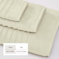 thumbnail image 4 of Great Bay Home Luxury 100% Cotton Ribbed Texture 4-Pack Bath Towel Set, Sage Green, 4 of 6