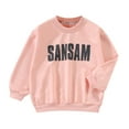 thumbnail image 1 of Gibobby Sudaderas para niños pequeños, playera de algodónniños niñas de manga larga estampado de letras pulóver sudadera Tops blusa ropa trajes(Rosa, 2-3 Años), 1 of 3