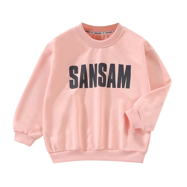 Gibobby Sudaderas para niños pequeños, playera de algodónniños niñas de manga larga estampado de letras pulóver sudadera Tops blusa ropa trajes(Rosa, 2-3 Años)
