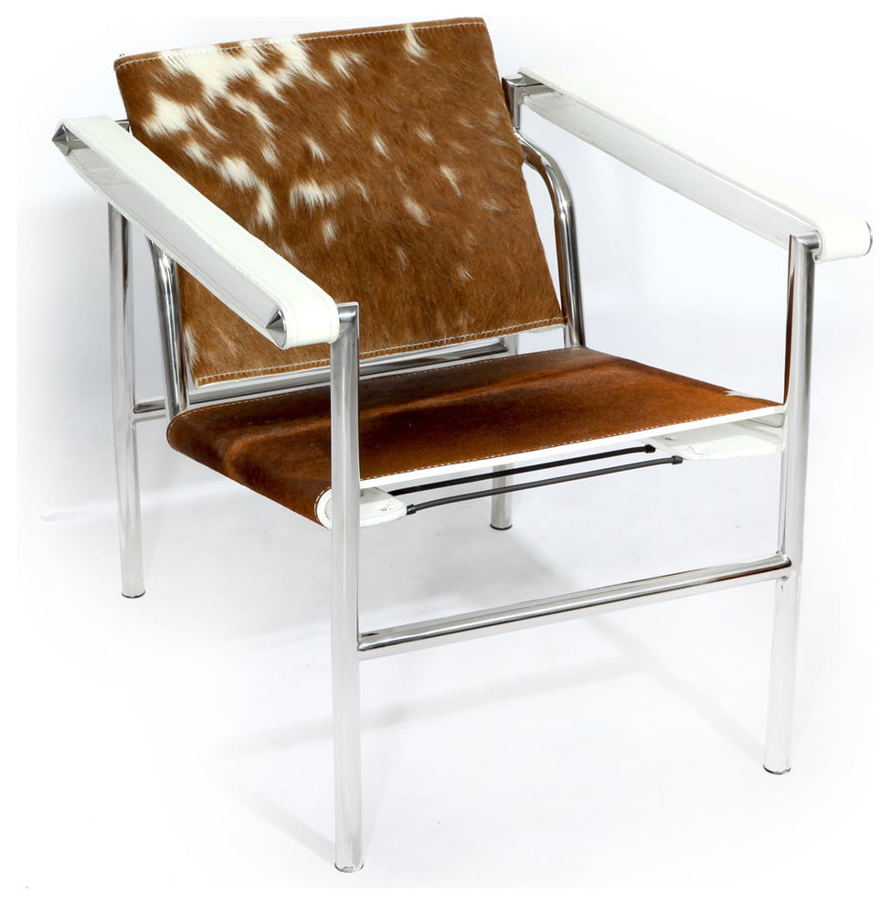 Kardiel Basculant Sling Chair Brown White Material Cowhide