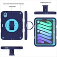 thumbnail image 2 of Decase for iPad Mini 6th Gen Military Grade Protection Case,Built-in Rotation Ring Stand,with Shoulder Strap & Hand Strap,with Pen Holder,Rugged Shockproof Heavy Duty Case Cover,Navyblue, 2 of 13