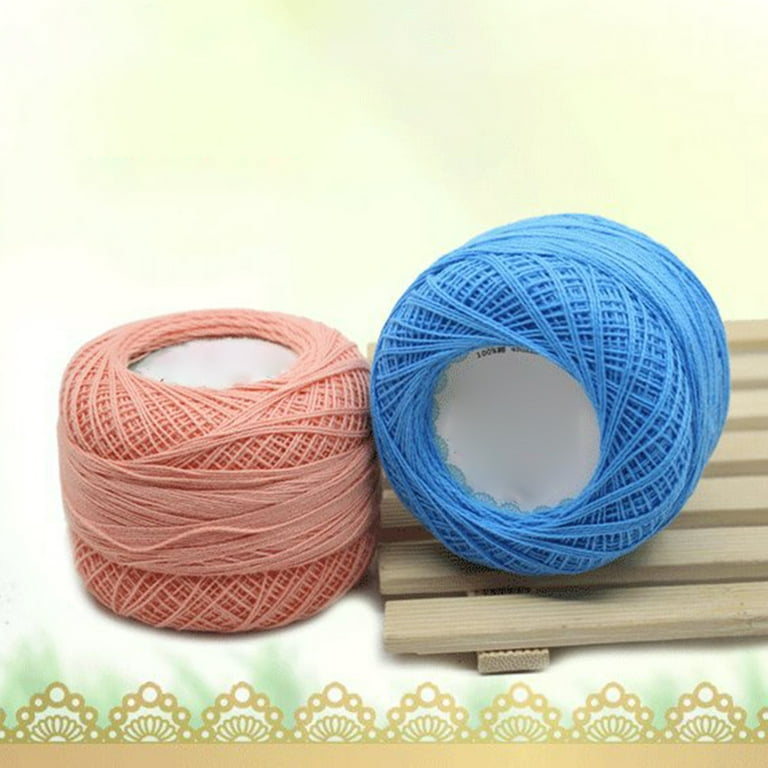 2PCS Woolen Yarn Ball Soft Cotton Warm Durable Washable Knitting Woolen Yarn Crochet Cotton Thread Ball for DIY Sweaters Cushions Hats Scarves