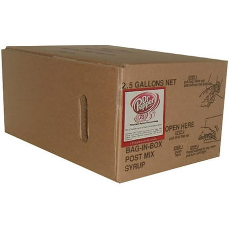 Dr Pepper Museum - Willtec Dr Pepper Bag In Box Soda Fountain Syrup Concentrate, 2.5 gal