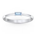 thumbnail image 2 of East-West Stackable Baguette Ring in 10K White Gold, 2 of 3