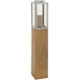 thumbnail image 1 of Deco 79 Mango Wood Handmade Decorative Candle Lantern, 9" x 9" x 48", Brown, 1 of 5