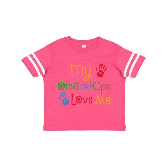 Inktastic Oma and Opa Love Me Grandchild Boys or Girls Toddler T-Shirt
