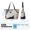 thumbnail image 4 of Balery Starry White Horse Beach Travel Bag - Water-Resistant, Large Capacity Lightweight Tote with 7 Pockets for Women and Men - Perfect for Beach, Pool, Gym, and Travel, 4 of 7