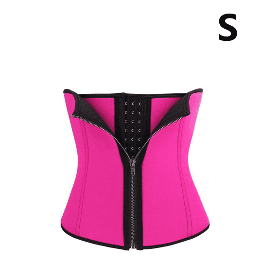 BESTSKY Waist Trainer for Women,Slimming Effect Waist Cincher,Waist Shaping Abdominal Support Corset Shapewear,S,Pink
