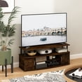 thumbnail image 6 of Furinno JAYA Large Entertainment Center Hold up to 55-IN TV, Amber Pine/Black, 6 of 6