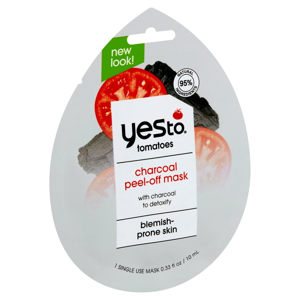 Yes to Tomatoes Charcoal PeelOff Mask, 0.33 fl oz