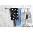 thumbnail image 2 of Polka Dot Hand Towels Cotton Washcloths,Vintage Black  Spot Doodle Polka Comfortable Ultra-Absorbent Soft Towels for Bathroom Kitchen Face Towel 15X30 Inch, 2 of 15