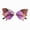 Multicolor Gradient purple, variant on Rhinestone Butterfly Sunglasses Butterfly Sunglasses Women Rimless Sunglasses