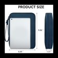 thumbnail image 2 of Organizador de Viaje para Dispositivos ElectróNicos, Estuche Organizador de Cables de Viaje, Bolsa Compacta para Accesorios ElectróNicos - Azul Marino, 2 of 5