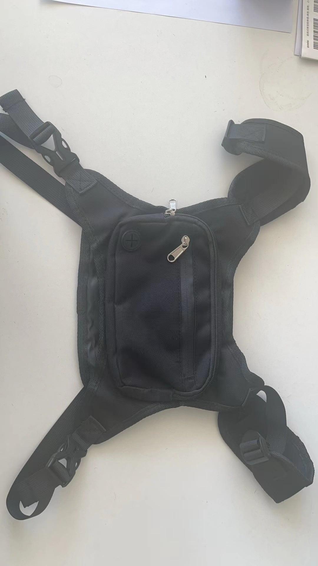 Lightweight Water-Resistant Running Vest with Phone Pocket & Extra Storage, Water Resistant Chest Pack, Lightweight Running Vest