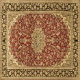 thumbnail image 1 of Ahgly Company Indoor Square Medallion Brown Traditional Area Rugs, 6' Square, 1 of 4