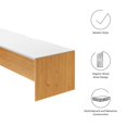 thumbnail image 4 of Wall Mount Computer Work Desk Bookshelf Cabinet, White Natural, Melamine Wood , Home Office Business, Modern Contemporary HB34690, 4 of 8