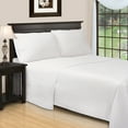 thumbnail image 2 of Superior Egyptian Cotton Embroidered 650 TC Deep Pocket Sheet Set, Twin-XL, White, 2 of 6