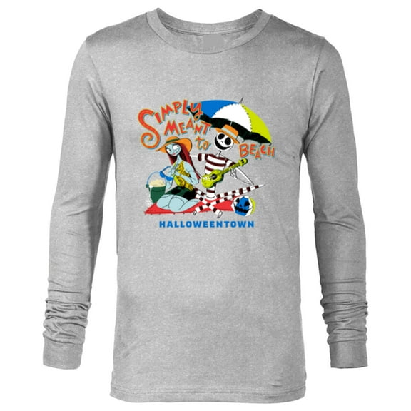 Disney The Nightmare Before Christmas Simply Meant to Beach - Long Sleeve T-Shirt for Men - Customized-Athletic Heather