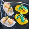 thumbnail image 2 of Trendy Cute Cartoon Dinosaur Clogs For Boys, Breathable Lightweight Non-slip Clogs For Indoor Outdoor Beach, 2 of 3