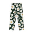 thumbnail image 4 of Disketp White Daisies And Bee Men'S Pajama Pants - Ultra Soft Fleece Sleep And Lounge Pants (Size: S-Xxl), 4 of 9