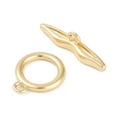 thumbnail image 3 of Brass Toggle Clasps Cadmium Free Nickel Free Lead Free Rings Real 18K Gold Plated Ring: 12.5x10x1.5mm Hole: 1.4mm Bar: 17.5x5x4mm Hole: 1.5mm., 3 of 4