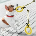 thumbnail image 3 of NIBOLOG Dog Toy Good Toughness Teeth Cleaning Resistant to Tear Comfortable Creative Interactive Training Rubber Chewy Pet Toy with Rope Pull Ring for Puppies, 3 of 8
