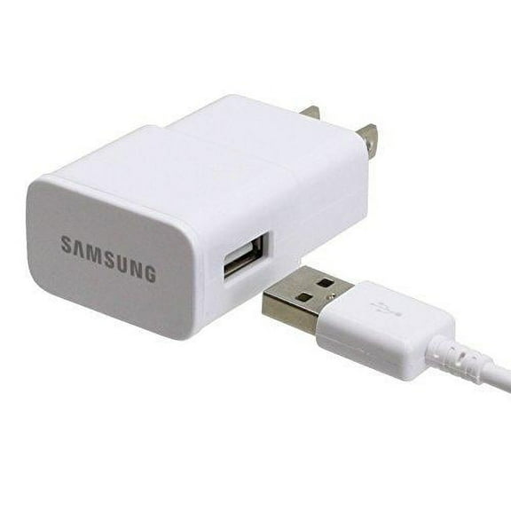 Samsung 2.0 Amp Micro Home Travel Charger for Galaxy S3/S4/S5/Note 2/Note 3 - Non-Retail Packaging - White