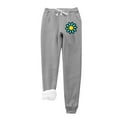 thumbnail image 2 of Spring Savings Clearance!Womens Fleece Lined Joggers with Pockets,Baggy Sherpa Lined Sweatpants for Women ,Close Bottom Fleece Lined Joggers for Women,Elastic Waist Womens Plus Sherpa Sweatpants, 2 of 9