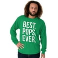 thumbnail image 3 of Best Pops Ever Dad Grandpa Far Day Men's Long Sleeve Tee T Shirt Brisco Brands S, 3 of 6