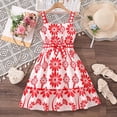 thumbnail image 2 of NIEWTR Robe d'Été Sans Manches pour Petites Filles, Imprimé Vichy Décontracté, Tenue Douce (Rouge, 11-12 Ans), 2 of 9