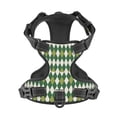 thumbnail image 4 of Lsque Light Green Squares Dog Harness, No-Pull Pet Harness with 2 Leash Clips, Adjustable Soft Padded Dog Vest with Easy Control Handle for Large Dogs-Small, 4 of 9