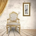 thumbnail image 3 of Villa, Mlli 7x14 Gold Ornate Wood Framed with Double Matting Museum Art Print Titled - Cat Love, 3 of 4