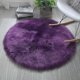 thumbnail image 4 of 26-27 Round Rug Shaggy Plush Carpet Soft Faux Sheepskin Fur Area Rugs for Bedroom Living Room Floor White Home Floor Mat Bedside Rugs, 4 of 5
