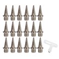 thumbnail image 1 of Greeniant 100 pack/lote de púas de pista de acero inoxidable con llave de púas - 100 piezas para un agarre duradero en salto de longitud Ropa Deportiva, Zapatos, 1 of 6
