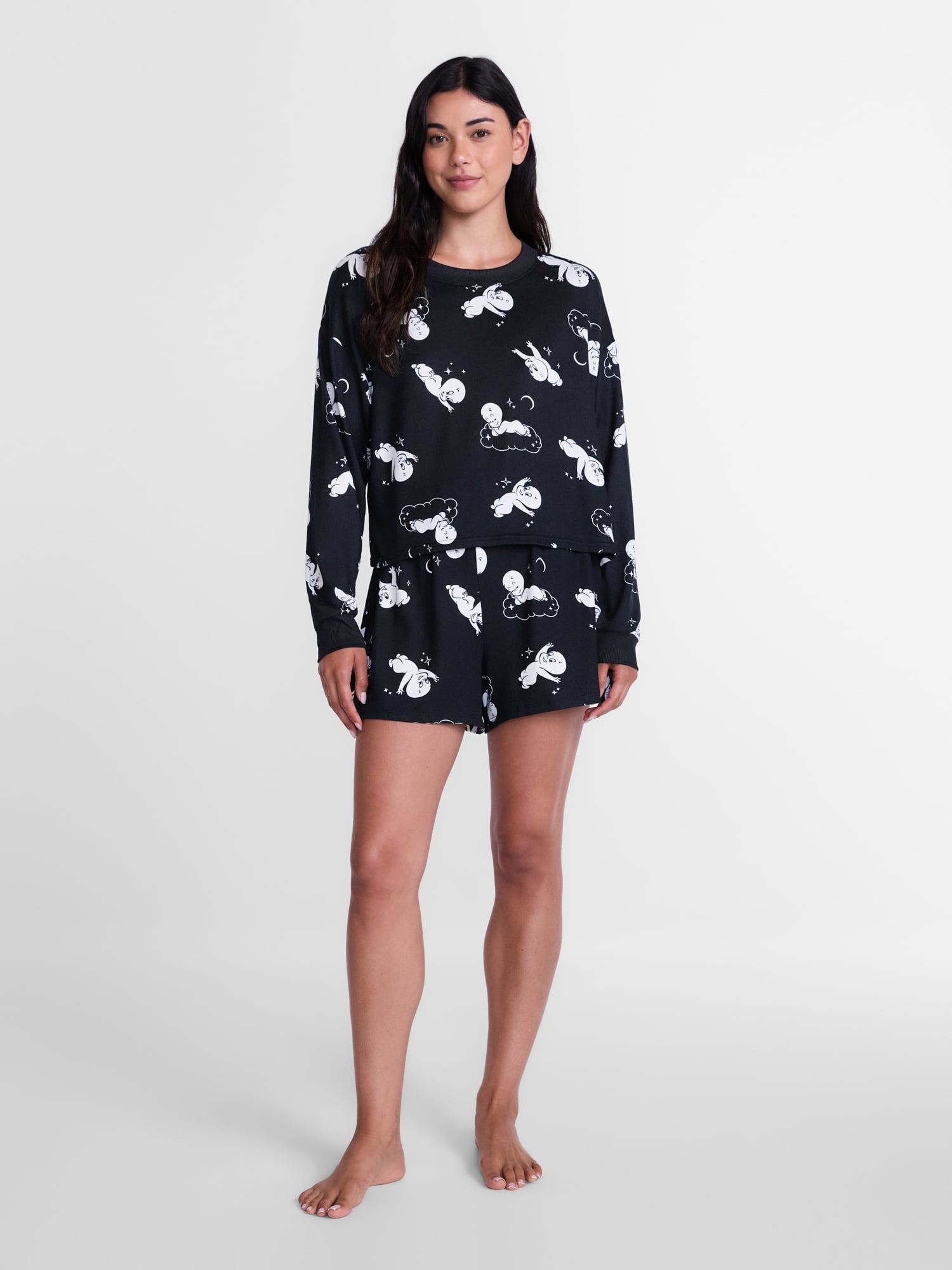 Casper Women's and Women's Plus Tee and Shorts Pajama Set by Grayson Social, 2-Piece, Sizes XS-3X