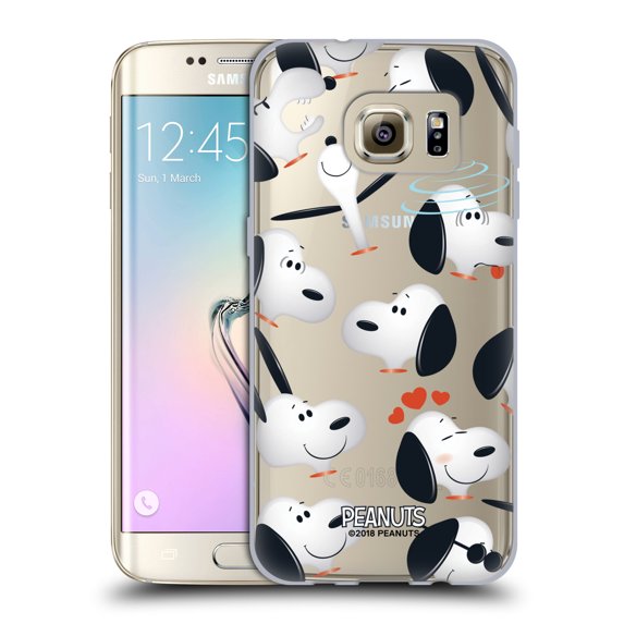 Head Case Designs Officially Licensed Peanuts Character Patterns Snoopy Soft Gel Case Compatible with Samsung Galaxy S7 edge
