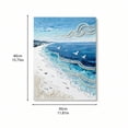 thumbnail image 3 of DIY Ocean Wave Pearl Diamond Painting Art Kit with Frame, Beach Pearl Beads Art Craft for Adults Beginner, Gemstone Diamond Dots Beads for Home Wall Decor, 3 of 5