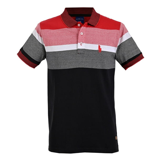 PLAYERA POLO DE MODELAJE FRANJAS MULTICOLOR3034-AOASS0014 G HPC POLO