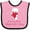 Pink and Black, variant on Inktastic It's My First Valentine's Day Boys or Girls Baby Bib