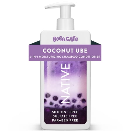 Native 2 in 1 Shampoo and Conditioner, Limited Edition Coconut Ube, 16.5 fl oz, Sulfate Free