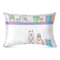 thumbnail image 2 of Playful Pets Pattern Soft Plush Pillow Cover, Zippered Design, Comfortable for Bedroom and Sofa, 2 of 9