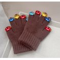 thumbnail image 1 of Guantes cálidos y cómodos para niños con cinco dedos pegatinas coche personalidad bebé guantes Otoño e Invierno niños y niñas Dedo de punto mano, 1 of 3