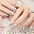 thumbnail image 3 of 3D Clear Crystal Shinning Designs Nail Rhinestones Mixed Silver Nail Rhinestones, 3 of 8