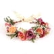 thumbnail image 1 of Corona de Flores Diadema con Corona de Flores, Accesorios para el Cabello de Novia de Rosas con Juego de Pulseras, Diadema de Flores GuKKK, cinturón Ajustable, Diademas para el Cabello, Guirnalda, 1 of 7