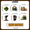 thumbnail image 2 of Cake Topper Bigfoot Happy Birthday, 7 piezas, tema de acampada, 2 of 5