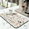 thumbnail image 2 of Coffee Mat 19inx12in,Coffee Bar Mat for Countertops,Absorbent Hide Stain Anti-Slip Coffee Bar Accessories Fit Under Coffee Machine Mat,dish drying mats for kitchen, 2 of 6