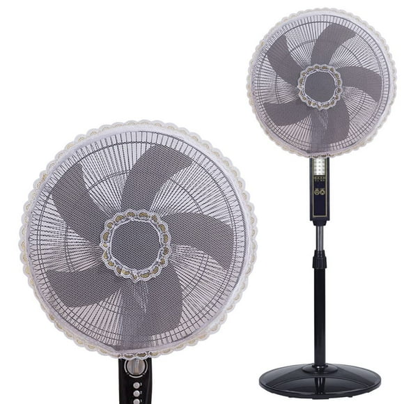 Paquete de 2 protectores de seguridad para ventilador de verano, cubiertas redondas para ventilador eléctrico, protector de dedos para niños y bebés, cubierta de red de malla para ventilador eléctrico